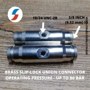 brass slip lock push fit connector 100 bar