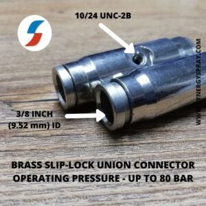 10mm slip lock connector for high pressure mist nozzle